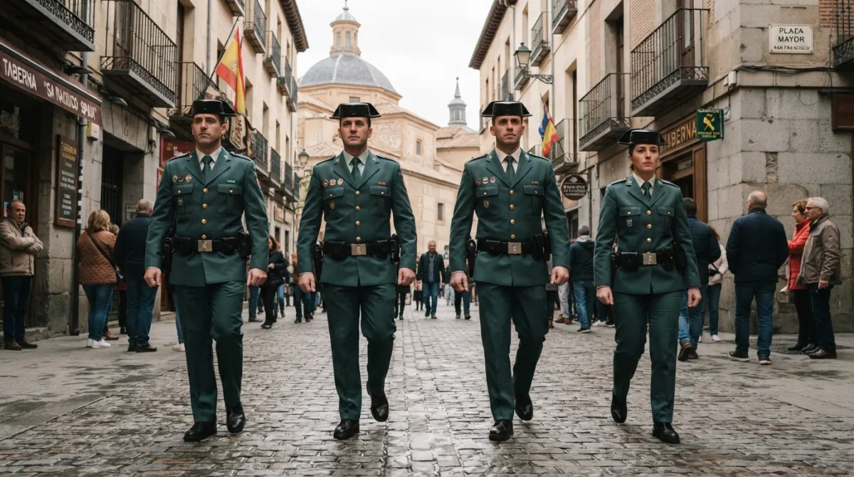 Agentes de la Guardia Civil de servicio